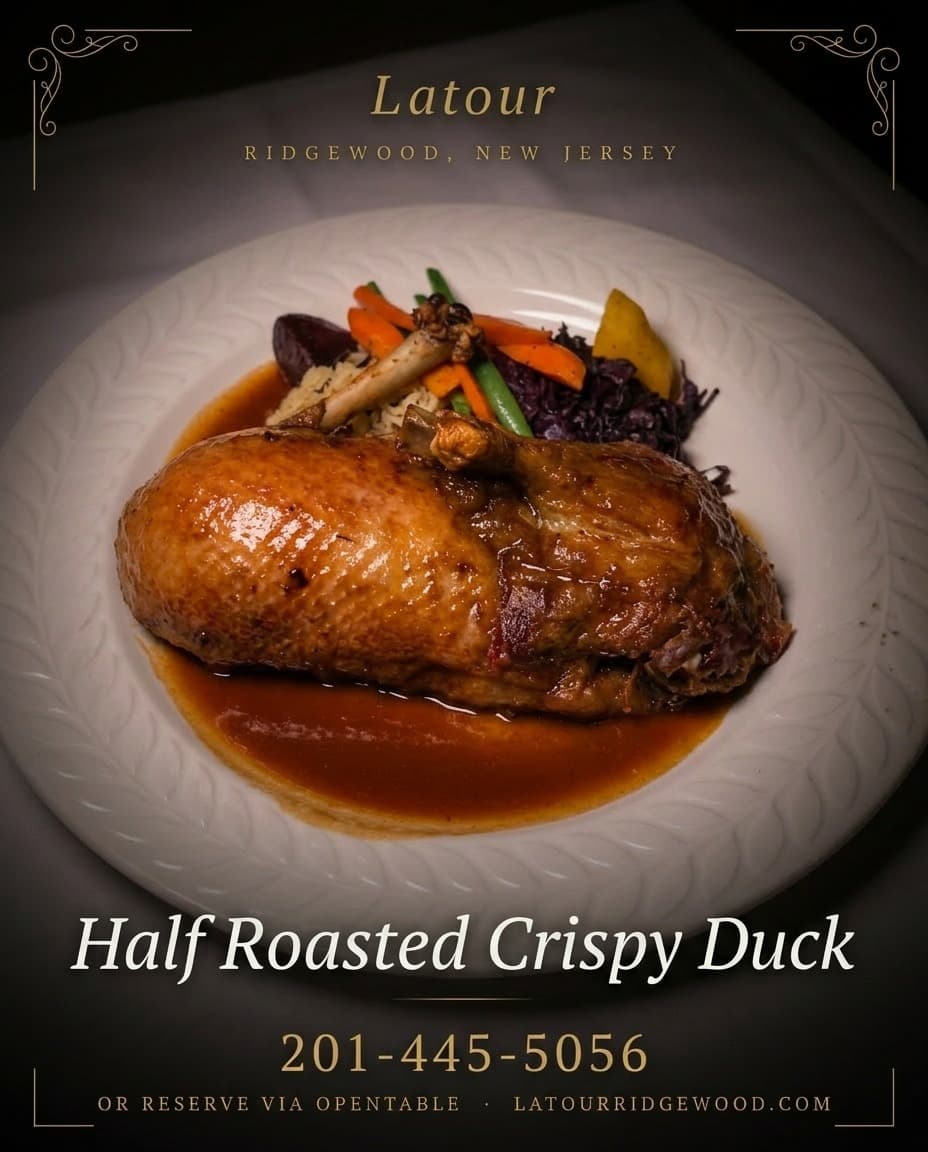 Half roasted crispy duck